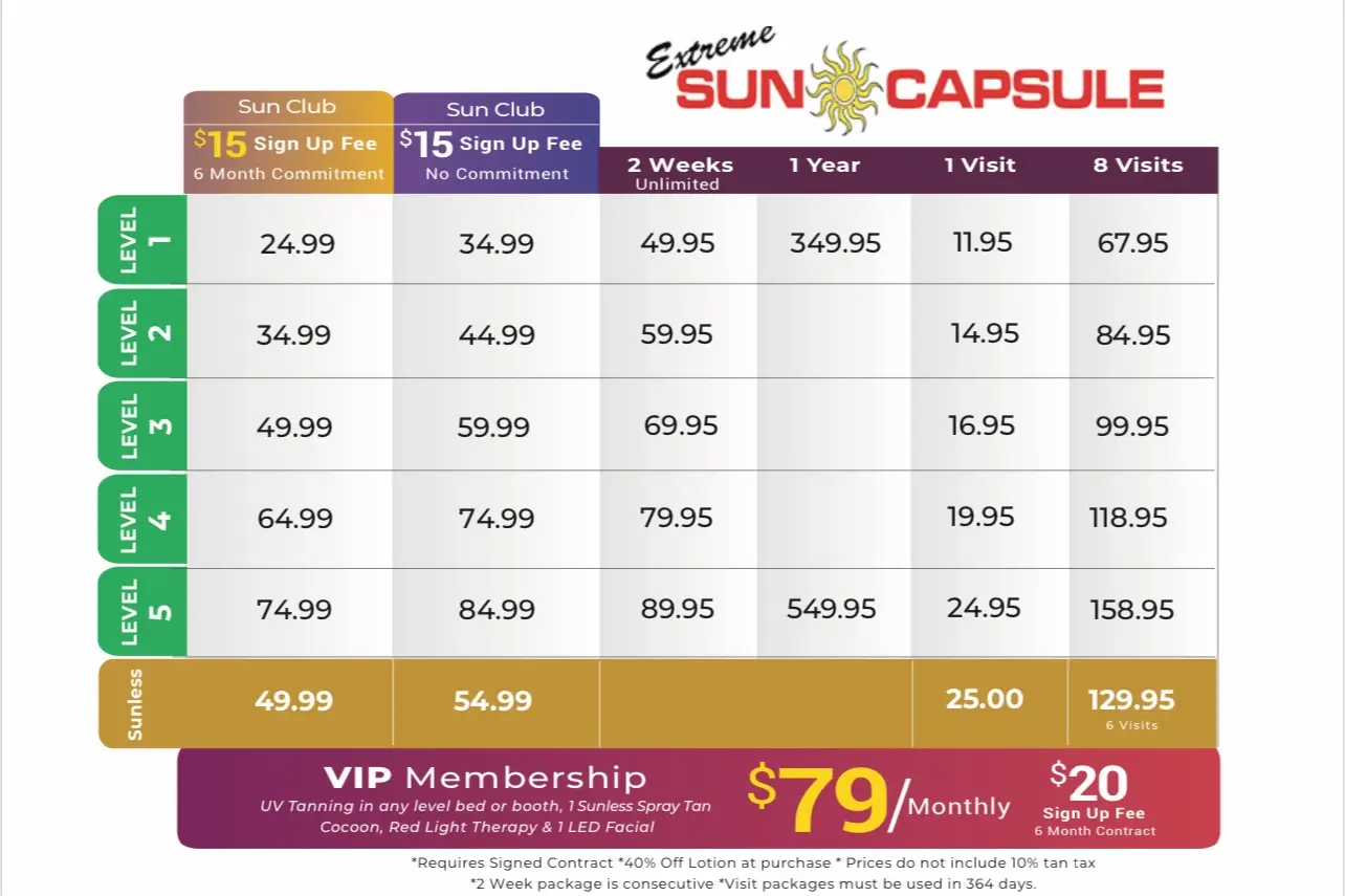 tanning memberships buffalo ny