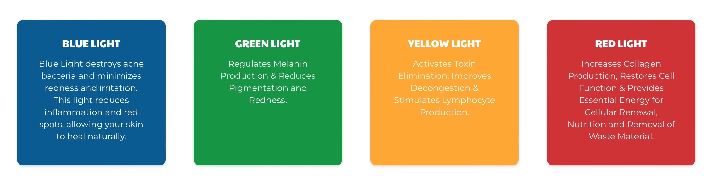 different color light therapy buffalo ny